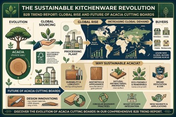 The Sustainable Kitchenware Revolution: B2B Trend Report on the Global Rise and Future of Acacia Cutting Boards